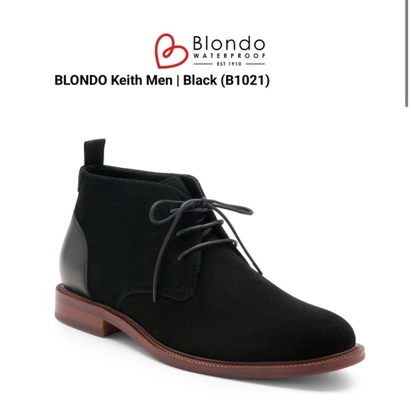 Blondo Keith Chukka Waterproof Suede Ankle Men's Black Boots Size 12M - Picture 1 of 9